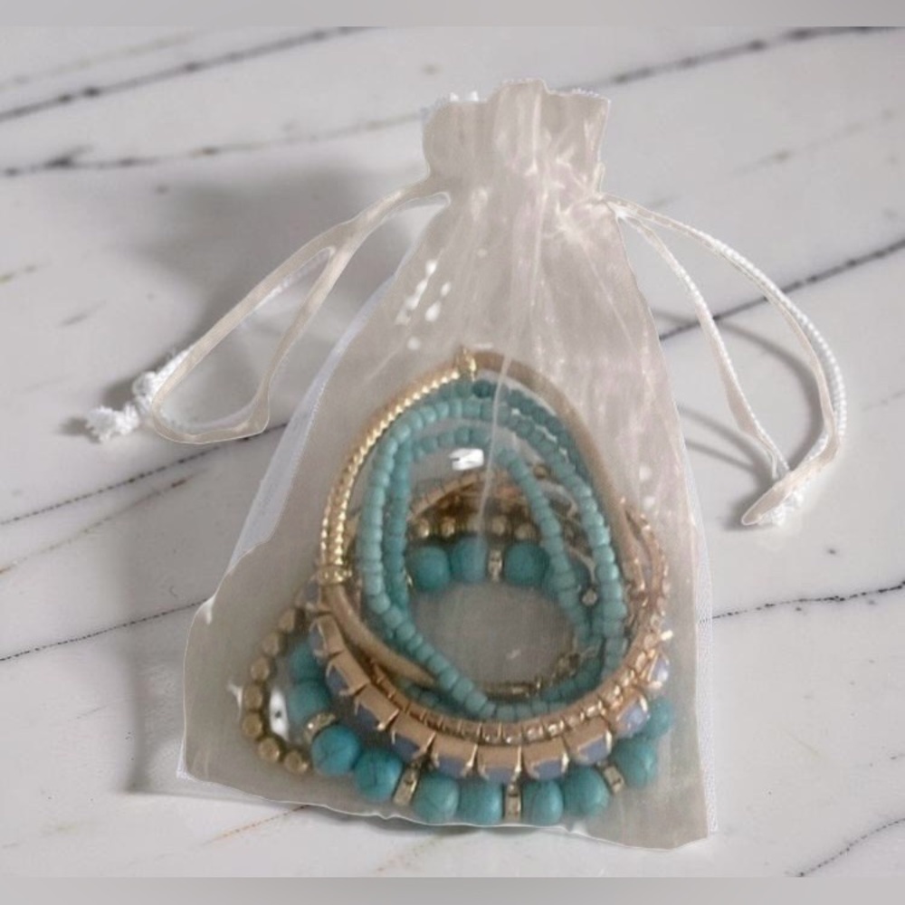 New 8 Bracelets Stackable Set Bohemian Boho Stret… - image 7